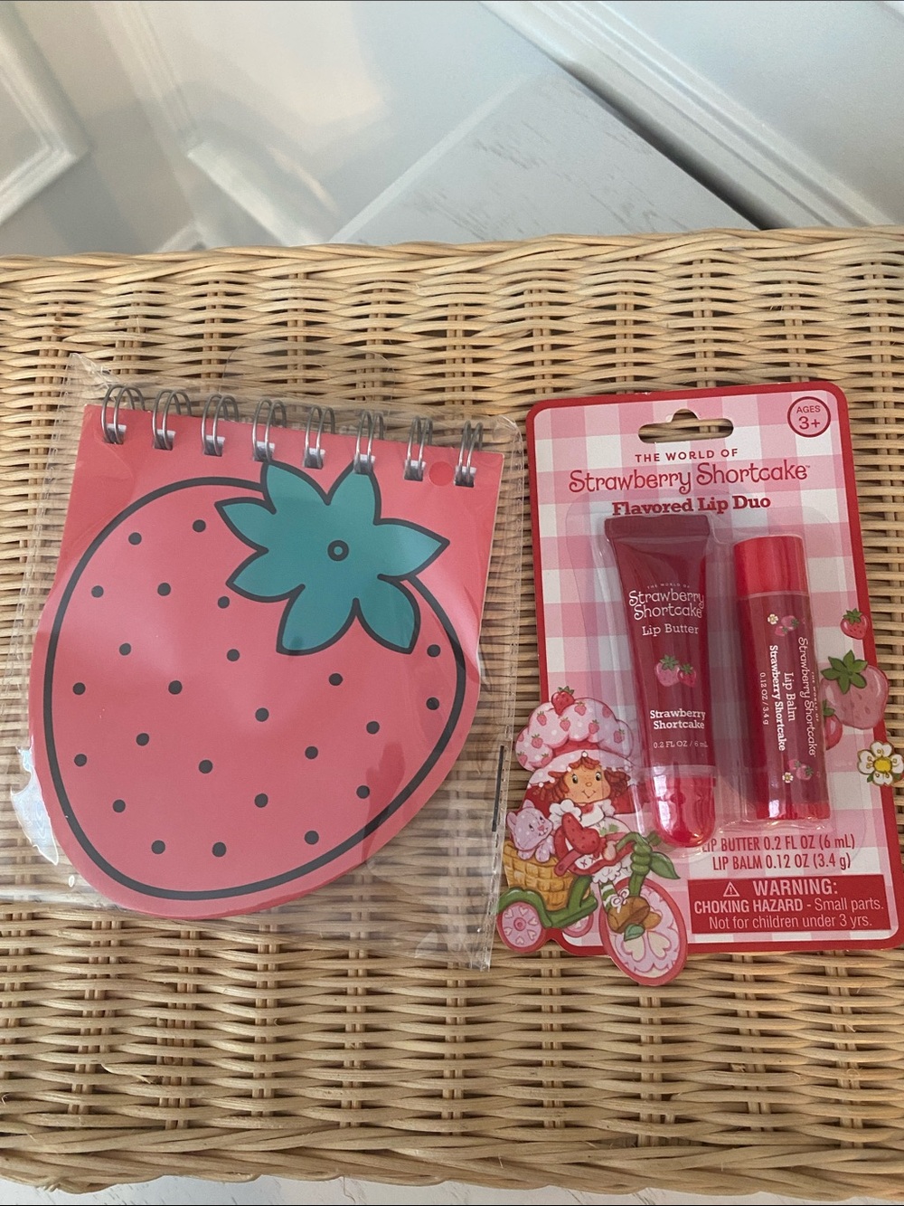 Strawberry Shortcake Strawberry Lip Duo & Strawberry Notepad
